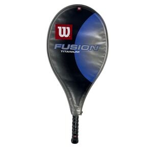 Wilson Fusion Tennis Racquet Blue Silver Titanium Superlight 4 1/4 Grip NEW
